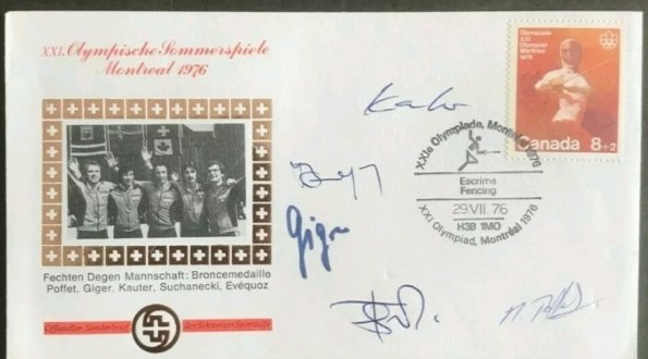 Canada_1976_Equipe_Espada_Bronze_Postal_Autografado